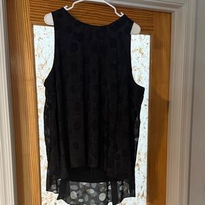 Vince Camuto Black Sleeveless Blouse